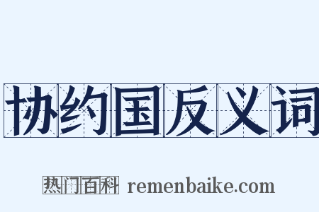 协约国反义词是什么意思的图片